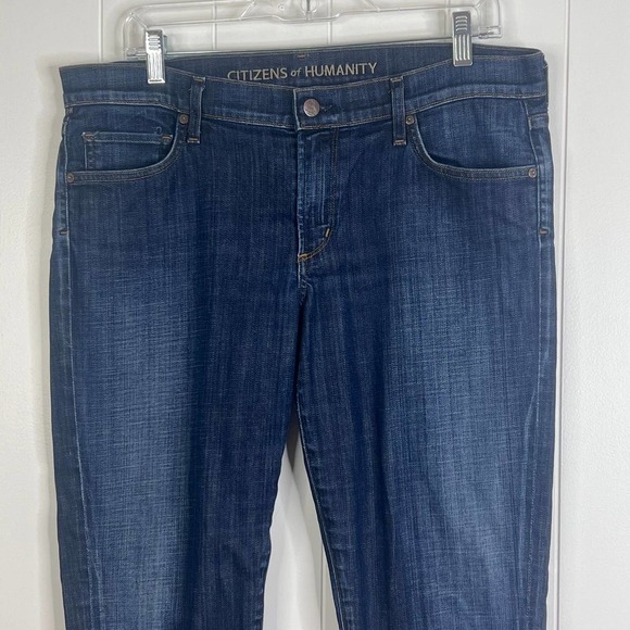 Citizens of Humanity 5 pocket Mid Rise Straight Leg Jeans SZ 32 - Picture 2 of 9